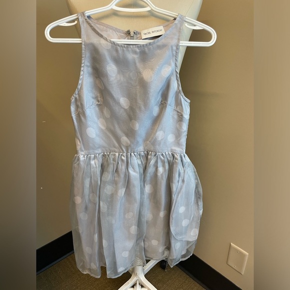 Rachel Antanoff Polka Dot above the knee Grey Fit/Flare Dress - women’s Size XS - Picture 3 of 7